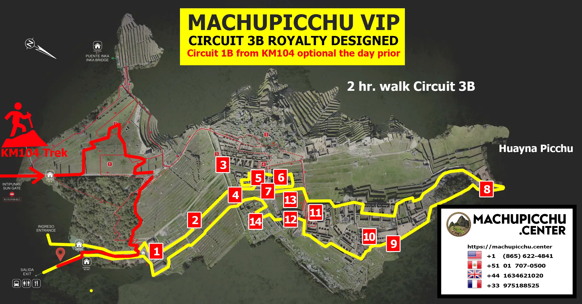 Machu Picchu Circuit 3B Royalty Designed Route VIP